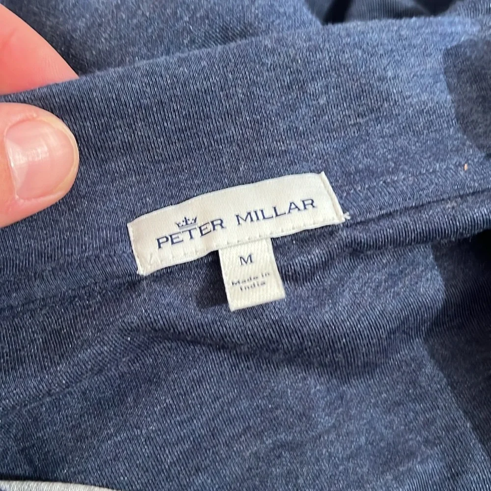 Peter Millar Crown Crafted Interlock Quarter Zip, size Medium